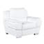Chaise en cuir véritable avec pieds en acier inoxydable et structure en bois massif, chaise rembourrée à 3 couches de mousse blanche, pieds
