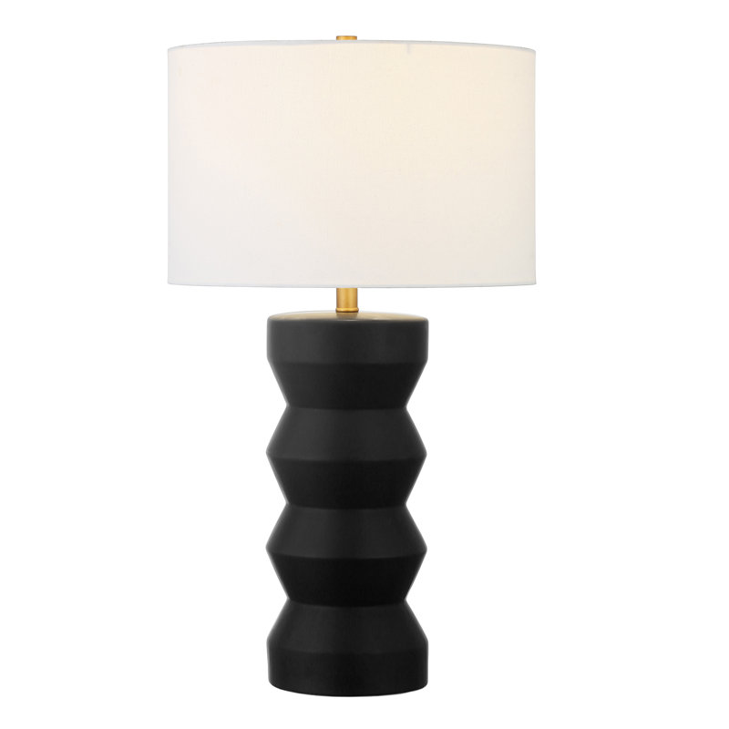 Lampe de table standard 26,5 "Dublin, Noir mat
