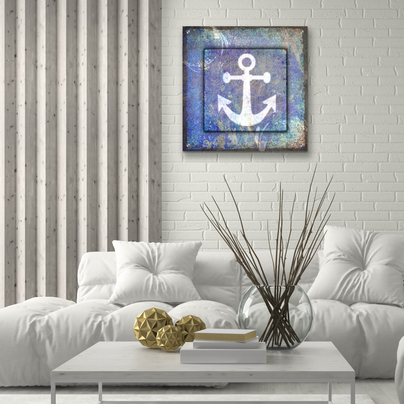 «Beach House Anchor» par Lightbox Journal, H 24 po x l 24 po x P 0,2 po