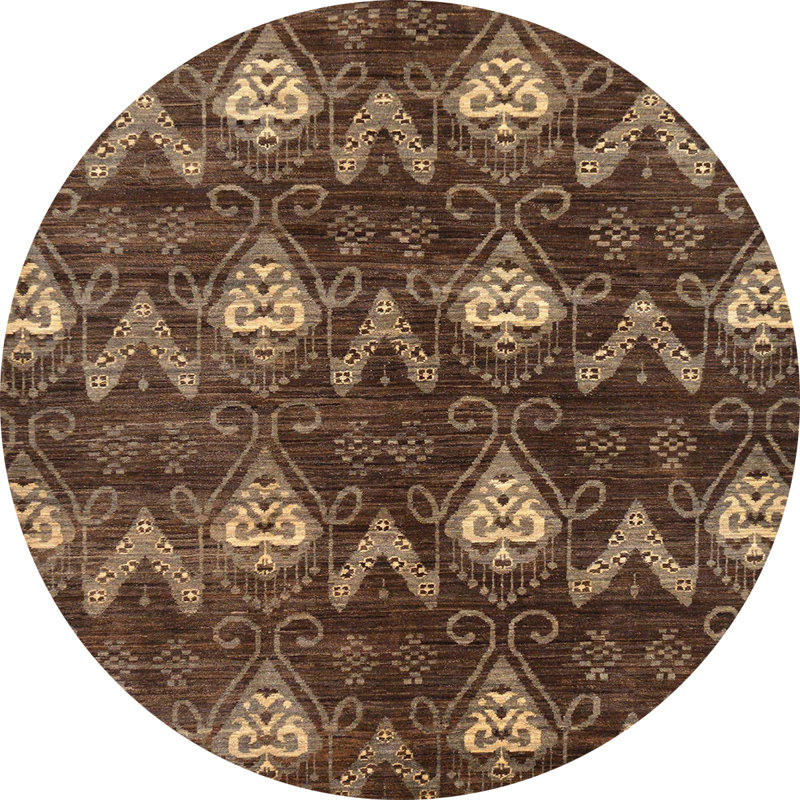 Abstract Indoor Rug, Round 8'