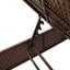  Chaise longue de patio brun