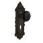 Victorian Plate with Decorative Keyhole and Black Porcelain Door Knob-1321828420-1321828477