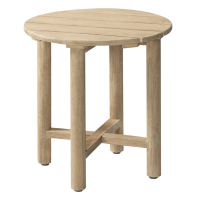16.5''Round Acacia Wood Side Table