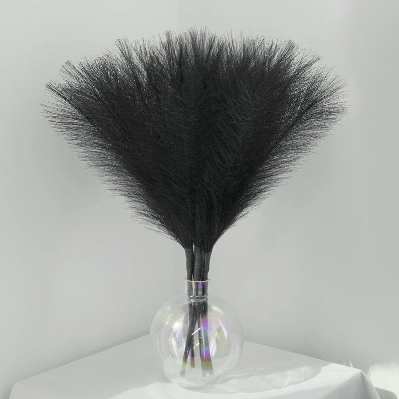 17'' Pampas Grass Plant, Black