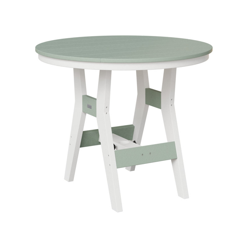 Harbor Outdoor 38″ Round Counter Height Table, 35.5" H x 60" W x 60" D, Sage
