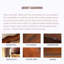 Bureau rectangulaire à 3 tiroirs en bois massif brun noisette-269430947
