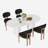 Oval Double Pedestal Kitchen Table Sets-772132276-777968140