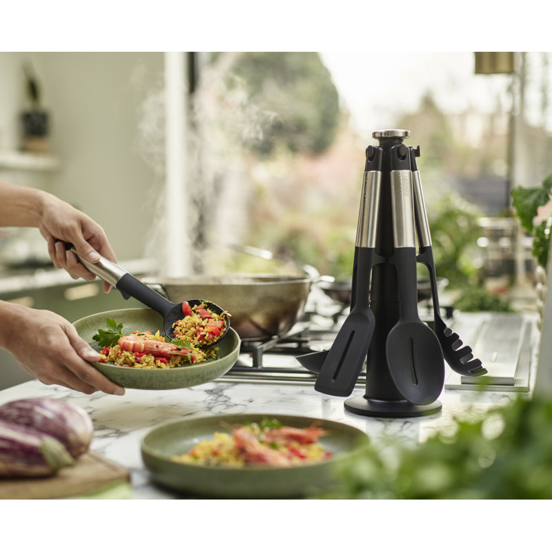 Joseph Joseph Elevate™ Silicone 5-Piece Utensil Set with Rotating Storage Stand