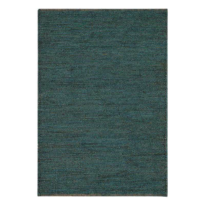 Spathariko Jute Hand Woven Teal Area Rug, Rectangle 160 x 230cm