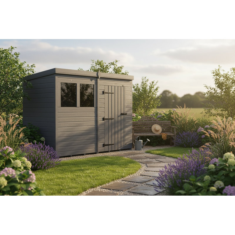 8x6 Pent Composite Shed