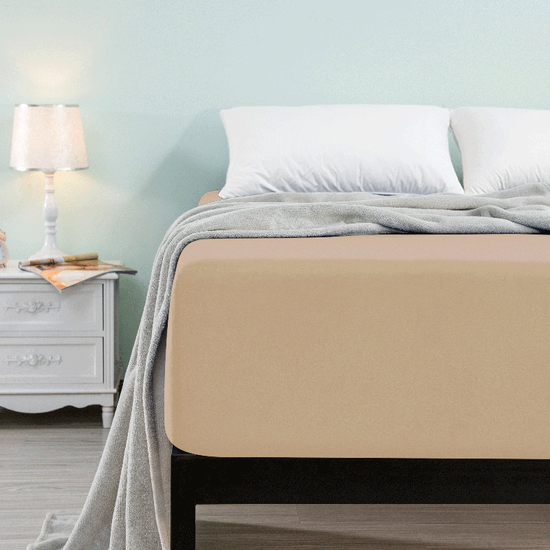 Thalia Fitted Mattress Protector Mattress Protector Case Pack, Sand, King
