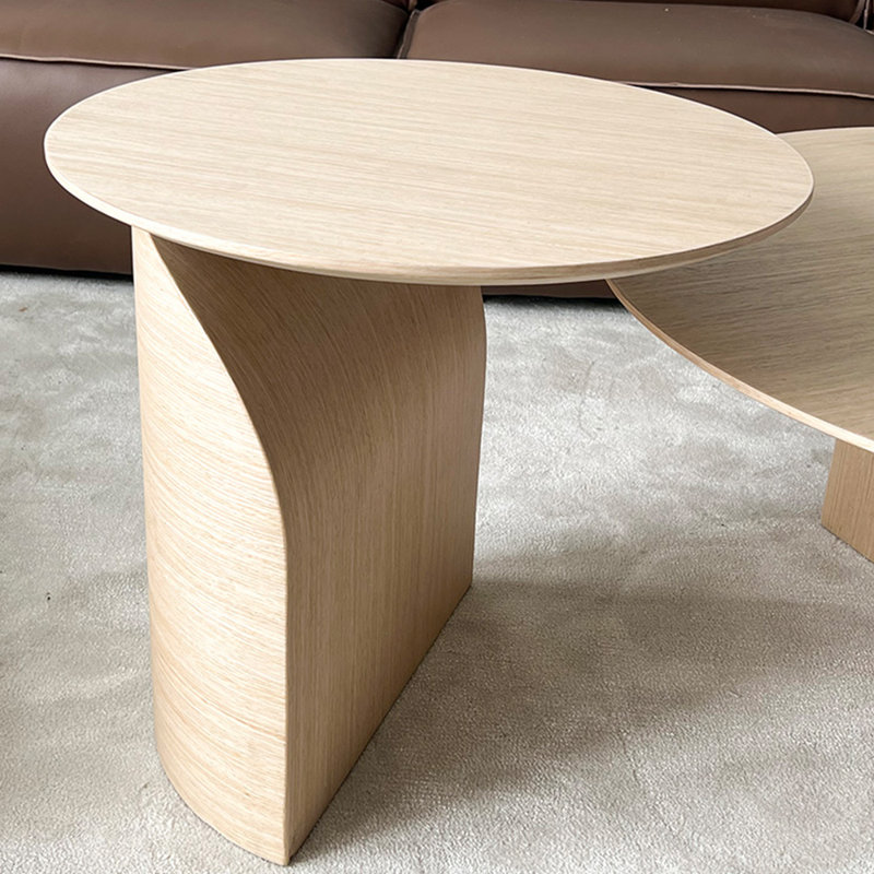 Wabi-sabi minimal log tea table