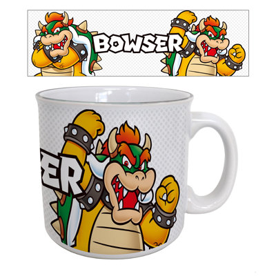 Super Mario - Bowser-Name 20oz. Camper Mug