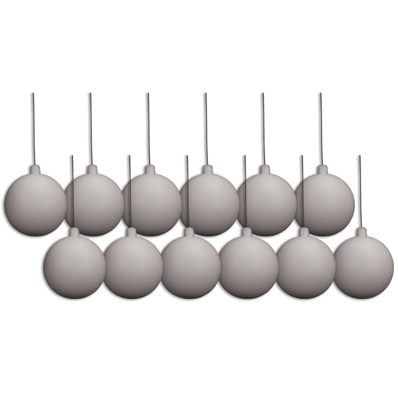 Ornement boule solide, Blanc