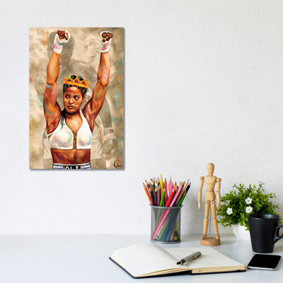 Laila Ali by Crixtover Edwin - Wrapped Canvas Print
