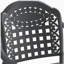 3-Piece Set Of Cast Aluminum Patio Furniture With Blue Cushions