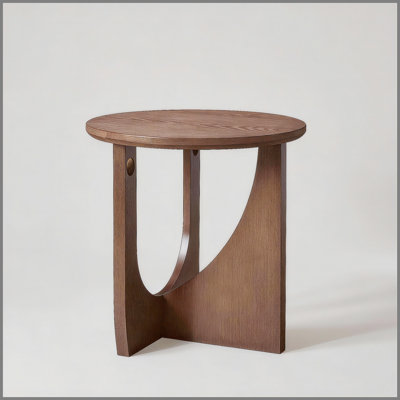100% solid wood edge table 2-piece set, natural wooden edge table, simple center table, living room minimalist decor table