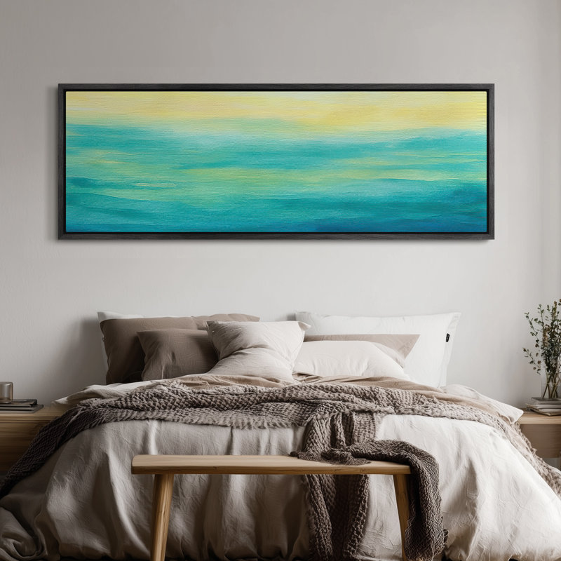 Très grand art mural rétro encadré pour art classique, H 20 po x l 60 po, Noir