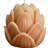 2" Orange Fruity Scented Dimensional Flower Candle