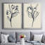 Floral Marker I - Ensemble de 2 reproductions d'art sur toile encadrées-522580244-522580243