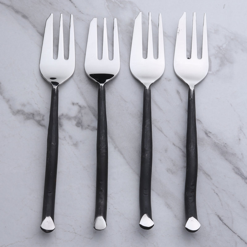 Shirleyan Inox Artisans Twig Pastry Forks 4 Pc. Set