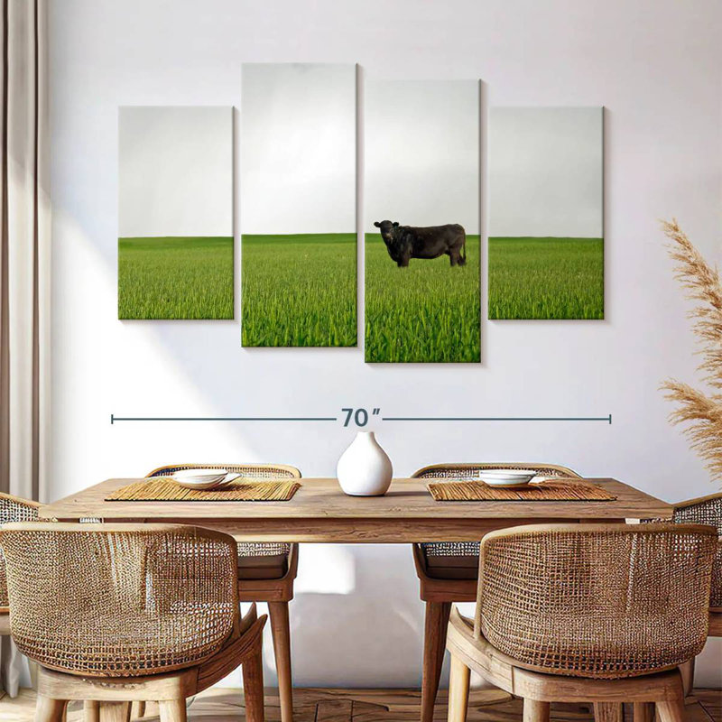 Brampt Angus Cow, 42" H x 68" W
