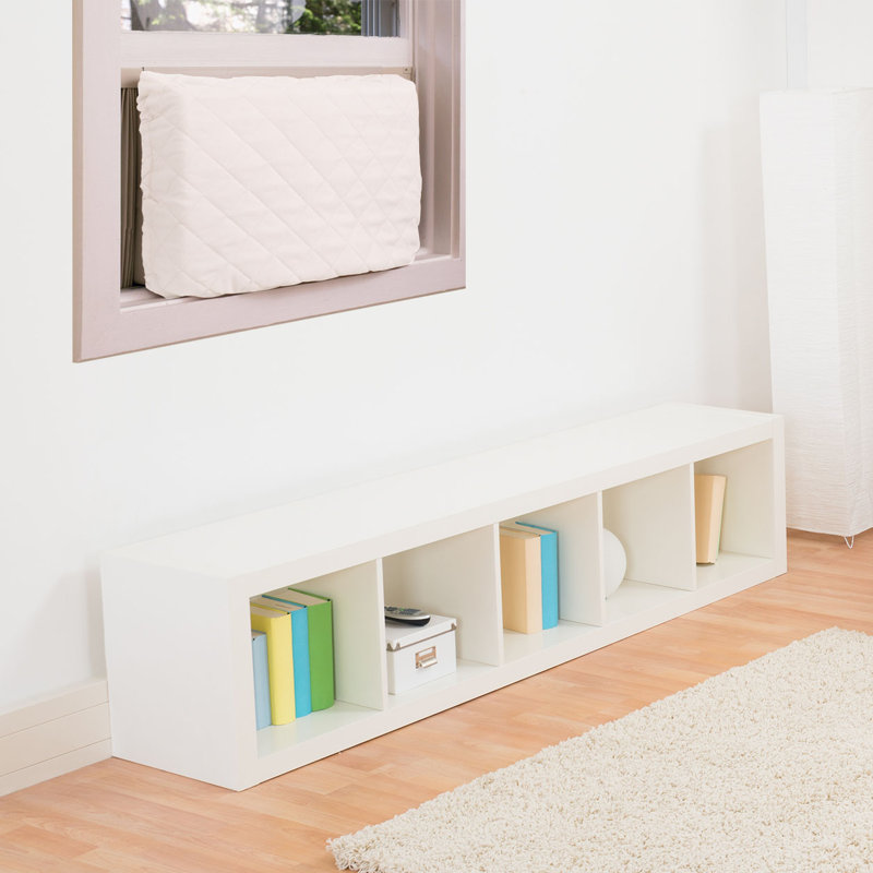 Beige Quilted Indoor Window Air Conditioner Cover