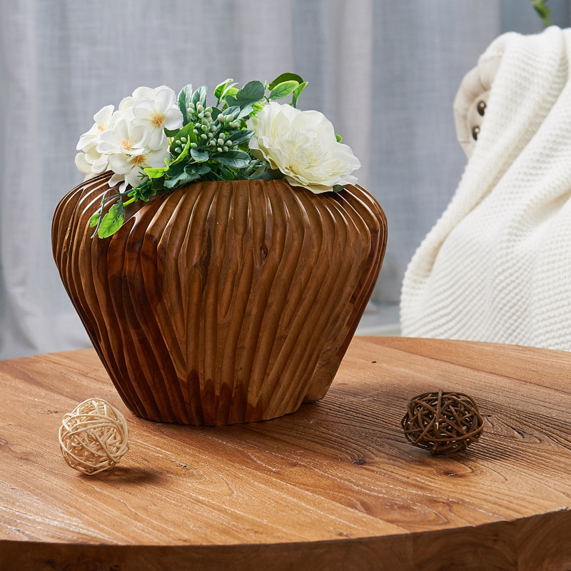Wood Table Vase