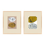 Rolling Stones. Set Of 2 Painting by Andrea Stokes