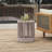 Outdoor Rattan Rope & Acacia Wood Side Table - Patio Balcony Furniture For Garden, Yard, Balcony - Weather Resistant-1204800479