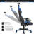 Ebern Designs Adjustable Armrest and Reclining PC & Racing Game Chair-1060010145