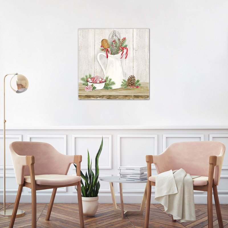 Christmas Kitchen III - Wrapped Canvas Painting, 93.98 cm H x 93.98 cm W x 1.91 cm D