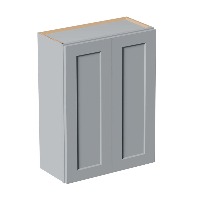 Armoire murale en bois massif de qualité supérieure avec portes à fermeture douce et rangement réglable, 3