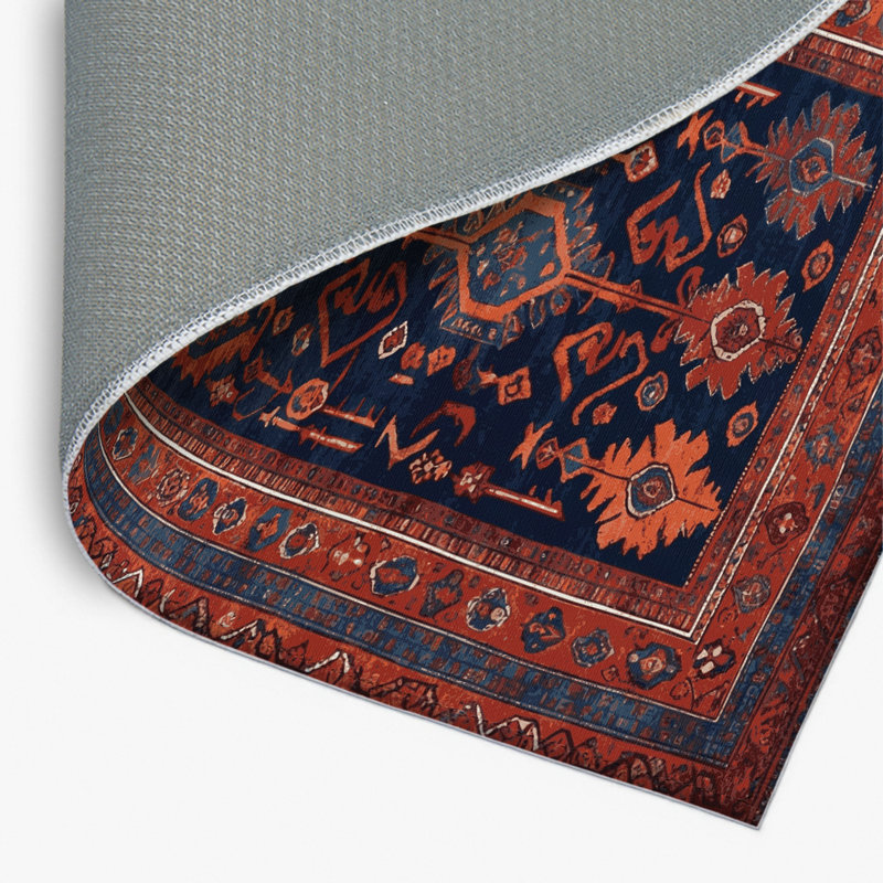 Turkish Purple Indoor and Outdoor Area Rug, Rectangle 8' x 10'