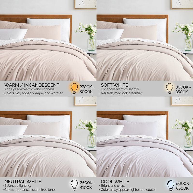 Southshore Fine Linens Vilano Duvet Cover Set, Oversized 110 GSM Microfiber Bedding with Hidden Zipper Closure and 4 Corner Ties, 2 King Pillow Shams, King/California King, Bone