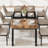 Industrial Dining Table For 6~8 People, 78.7" Long Kitchen Table, Wood Dining Table, Kitchen & Dining Room Table-173392569