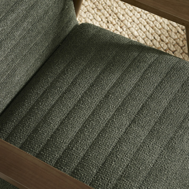 Upholstered Armchair, Green
