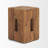 Waylen Natural Wood Block Accent Stool