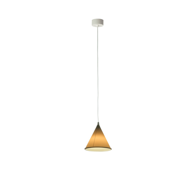 Be.pop 1 - Light Cone Pendant, Transparent Neutral, White