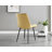 Lenworth Modern Metal and Glass Dining Table Set with 6 Luxury Velvet Dining Chairs-93577677