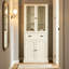 Engineered Wood 4 - Door Rectangle Accent Cabinet