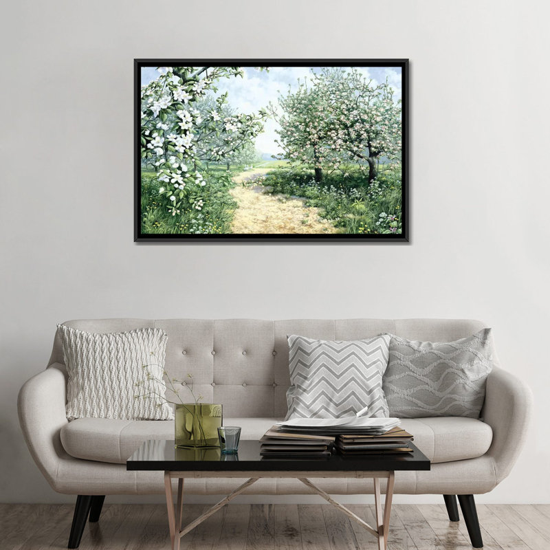 «Spring», reproduction sur toile, H 12 po x l 18 po x P 1,5 po, Toile tendue, Pas de tapis