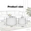 Ensemble de tables de rangement rondes blanches