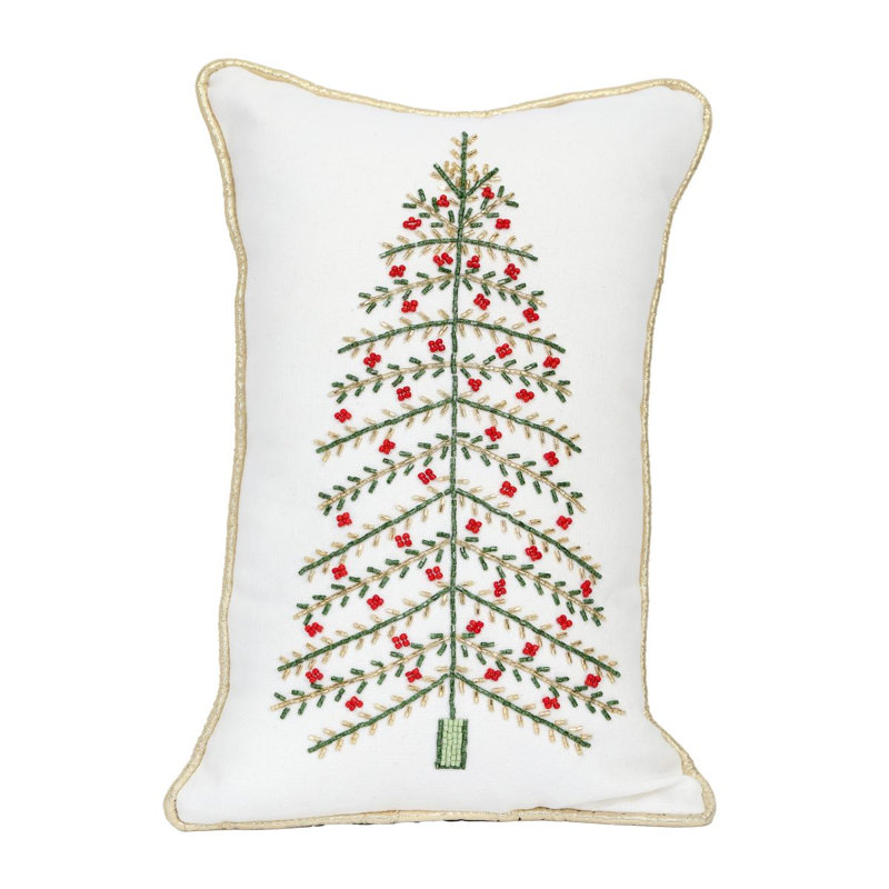 Pine Christmas Tree Pillow 10.5X16"