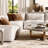 Vintage coffee table with smooth rounded edges-106325222