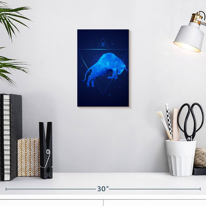 Adella Geometric Taurus, 12" H x 8" W