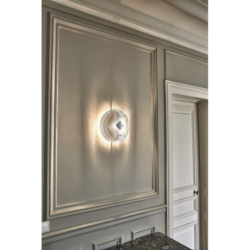 Solar Stainless Steel Flush Mounted Sconce