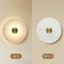 Modern 12W LED Wall Sconce with Faux Alabaster Shade 5CCT Selectable Hardwired Wall Light-130841103