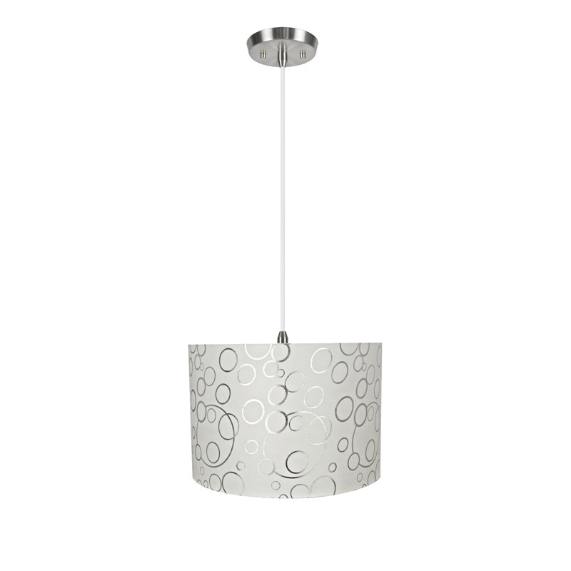 Luminaire suspendu tambour 2 lumières unique Swearengin