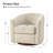 Amiir 30.5'' Wide Genuine Leather Swivel Barrel Chair With Solid Wood Base-292426584